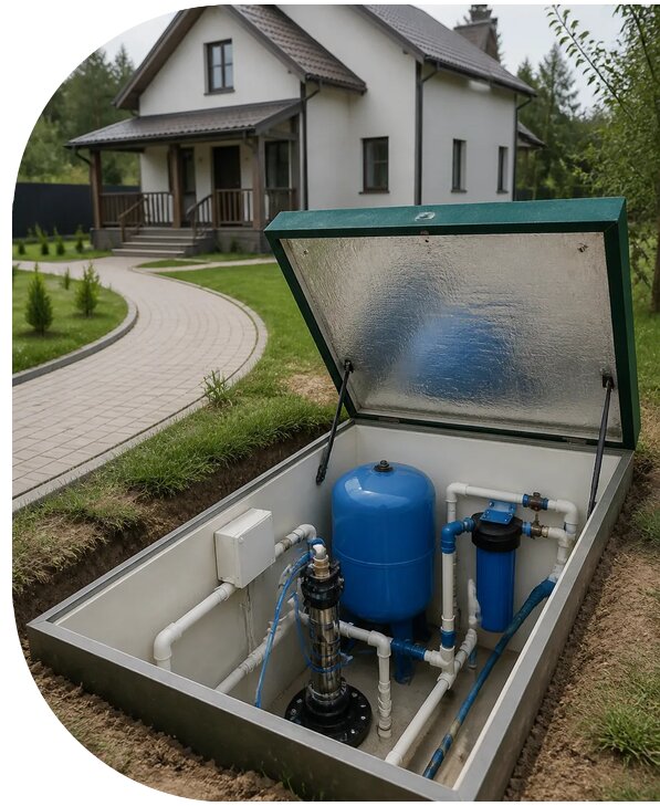 Автономное водоснабжение дома в Урюпинске от 154515 р. | АПаруса-Рюп